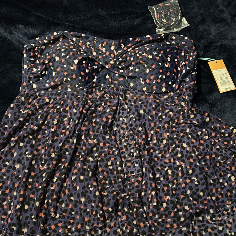 NWT! purple leopard print tankini